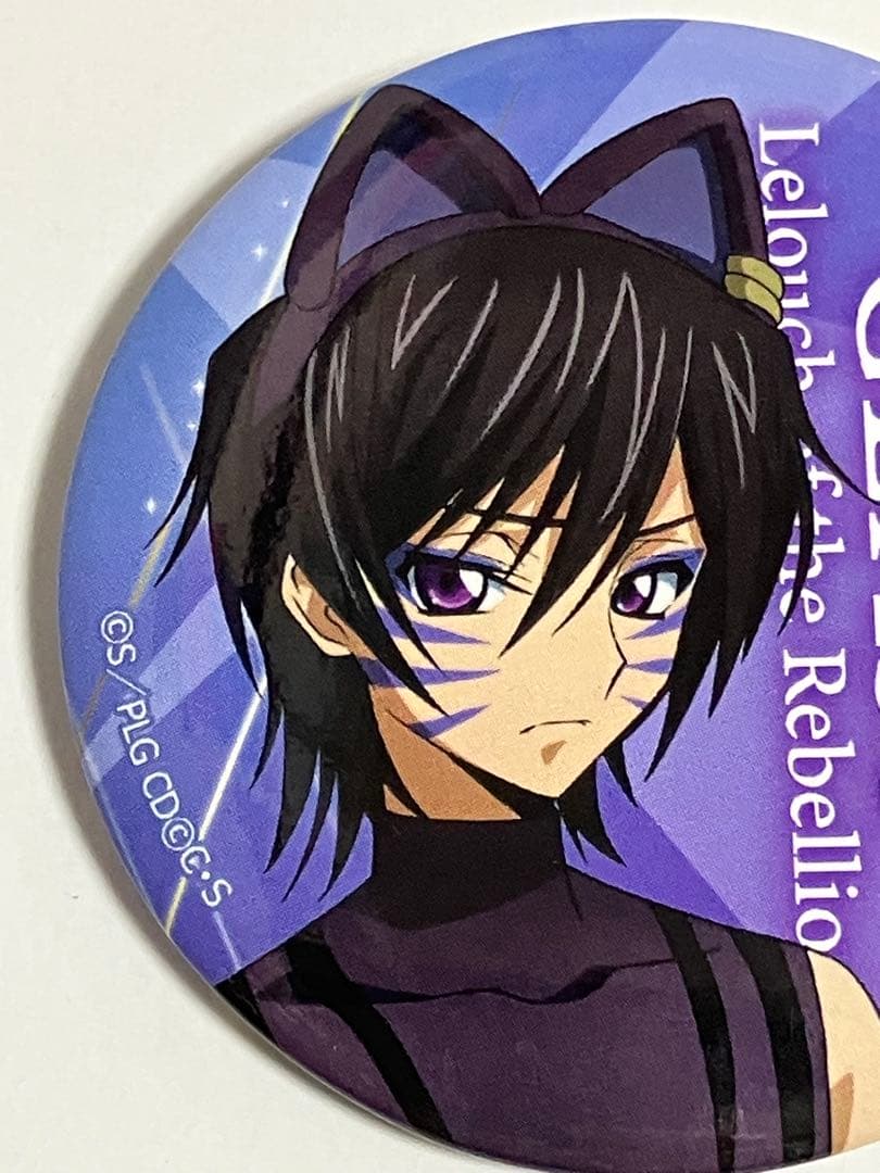 コードギアス ルルーシュ まねきねこ 缶バッジ 猫