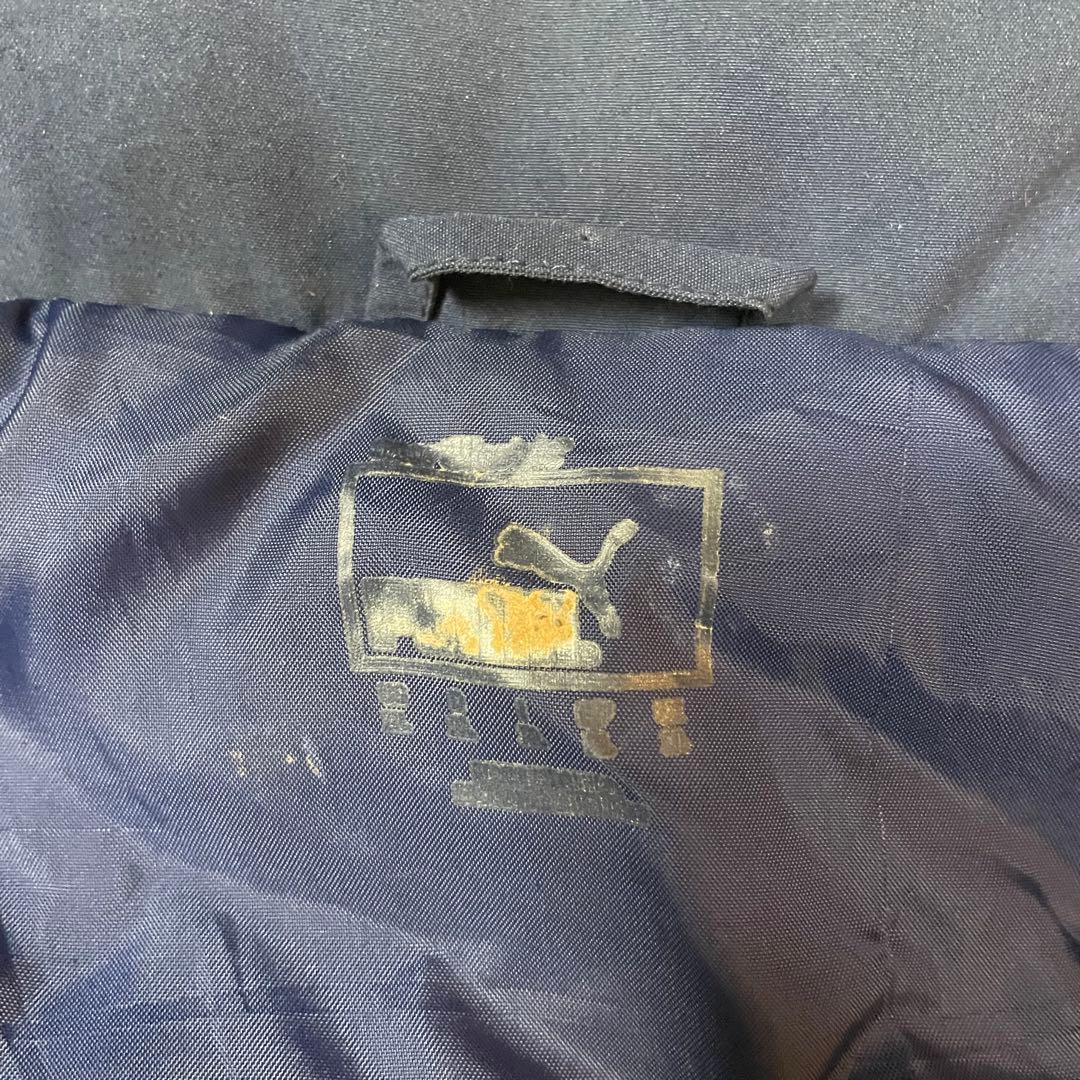 PUMA イタリア代表 06W杯後黄金期中綿フードIN刺繍ロゴジャケット XL紺