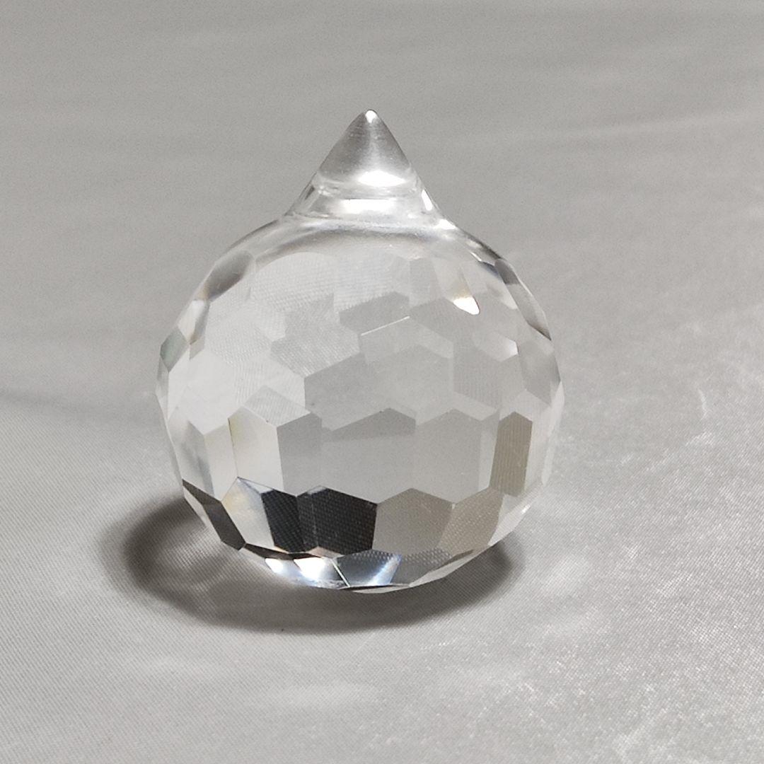 パワーストーン　天然石　多面カットクリスタル　宝珠　直径3cm　No.276