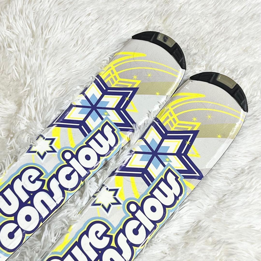 【良品】 120cm ジュニアスキー　4点セット Pure conscious