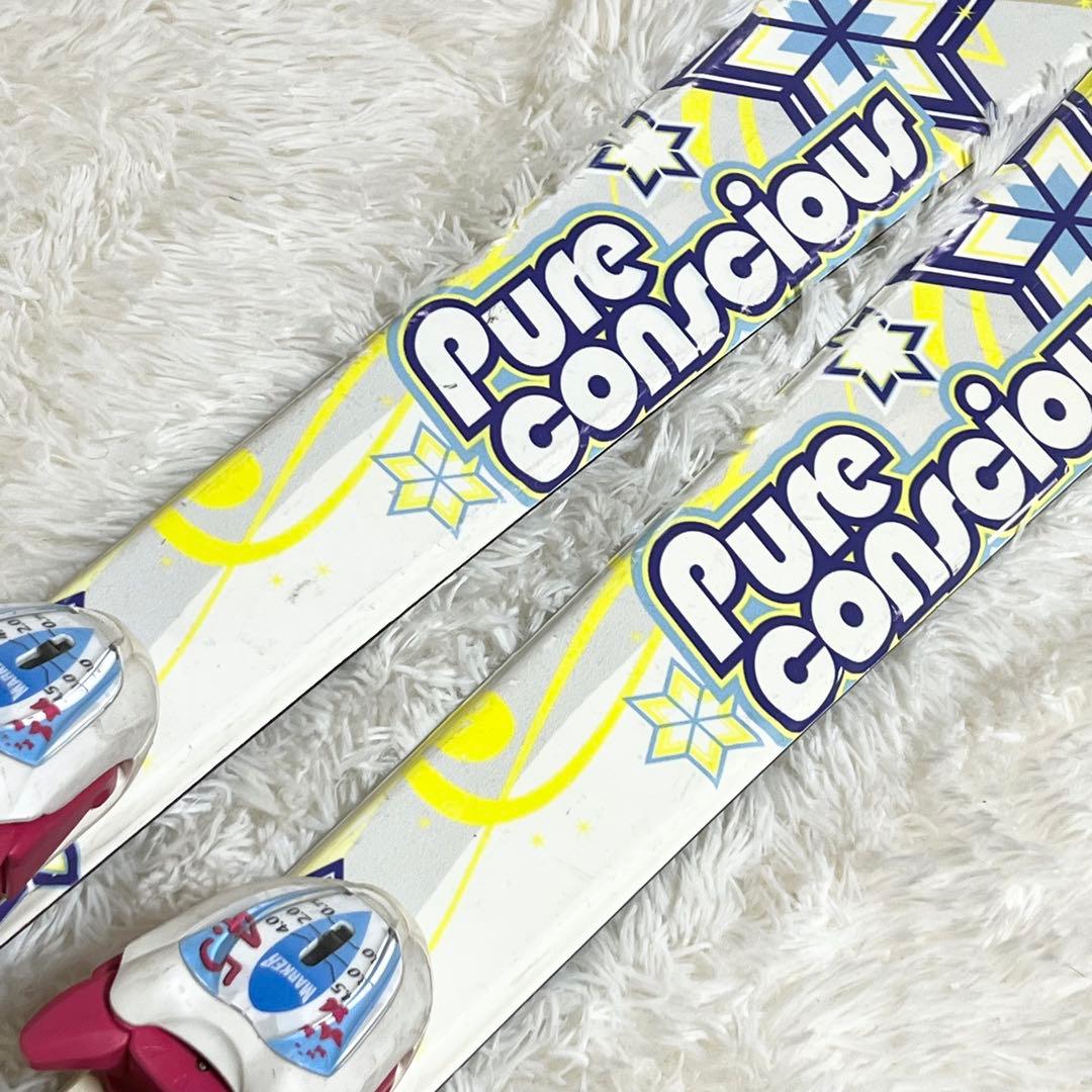 【良品】 120cm ジュニアスキー　4点セット Pure conscious