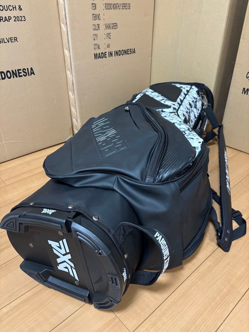 PXG ダークネス スカルカモ ハイブリッドスタンドバッグ 6分割 未使用展示品