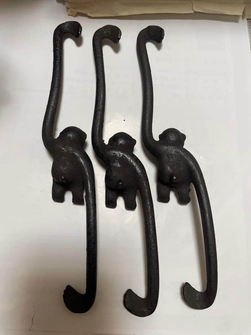 大洞銅器店 未使用 吊るし花器 猿の囲炉裏自在鉤 吊り下げ花瓶 囲炉裏 吊り手猿