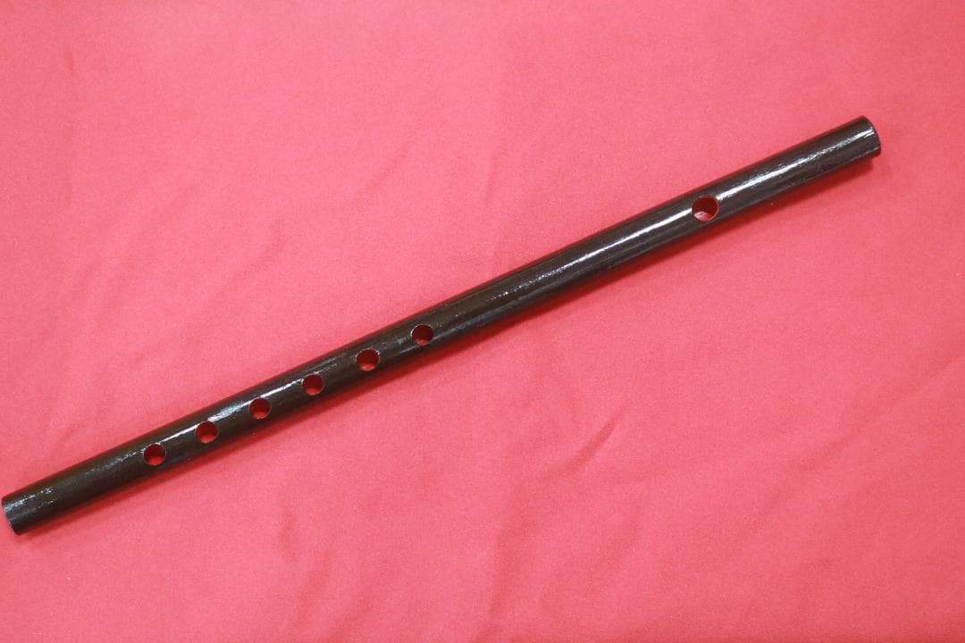 沖縄県産　琉球横笛　竹製（Ｃ♯調）音の高さになります。手工品　新品未使用