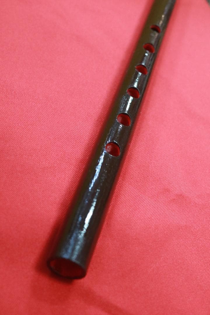 沖縄県産　琉球横笛　竹製（Ｃ♯調）音の高さになります。手工品　新品未使用