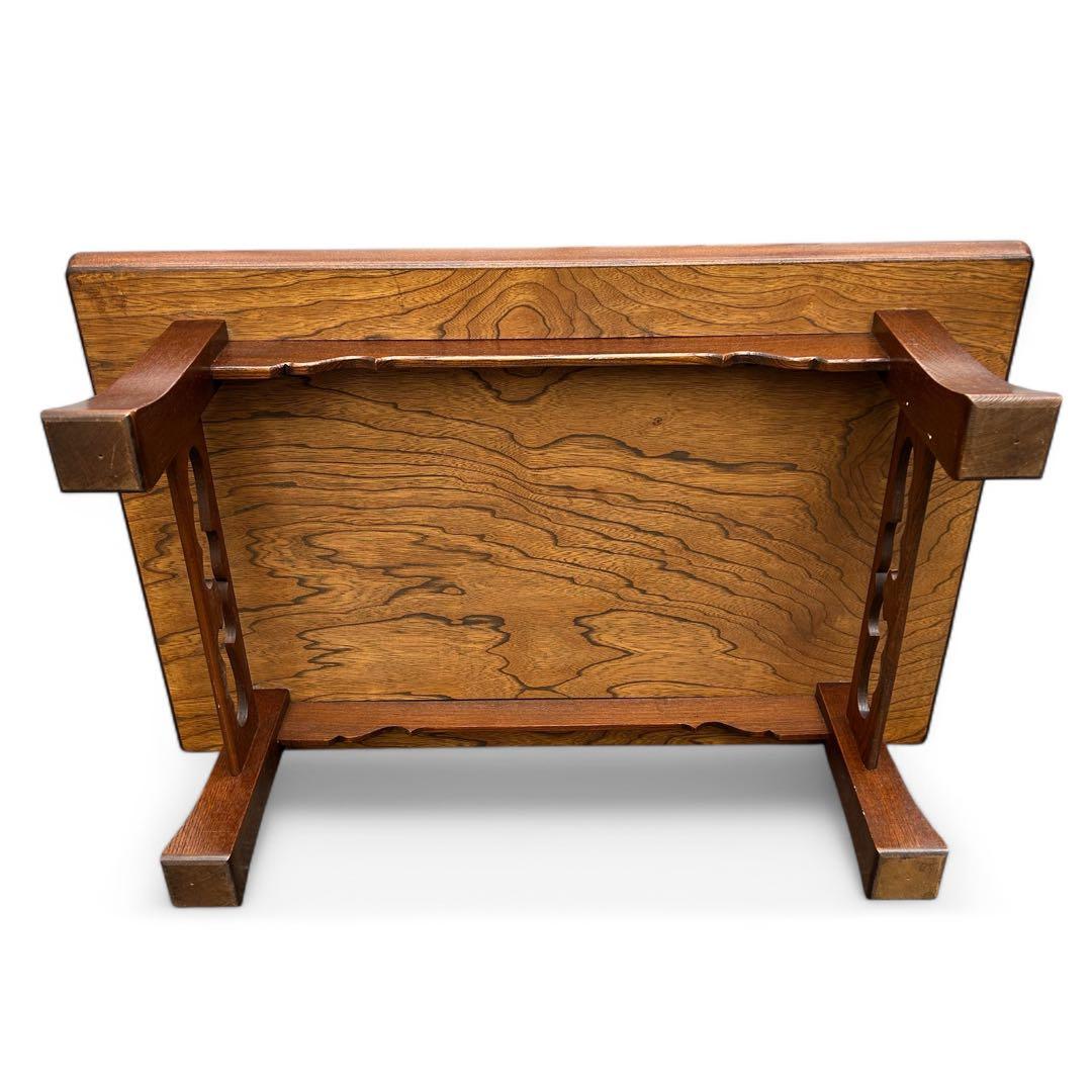 昭和レトロ センターテーブル 天然木 ちゃぶ台 座卓 ビンテージ ローテーブル