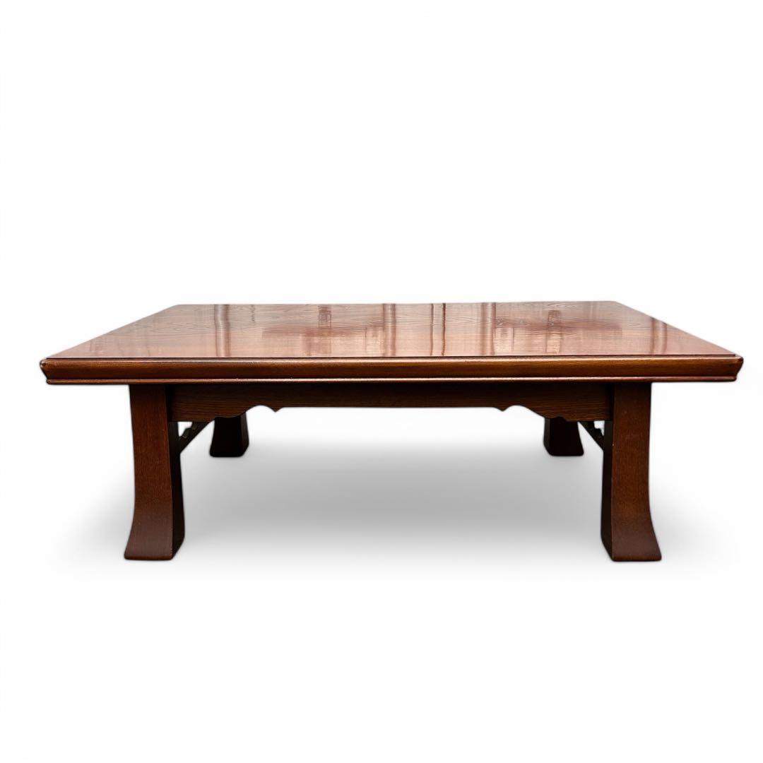 昭和レトロ センターテーブル 天然木 ちゃぶ台 座卓 ビンテージ ローテーブル