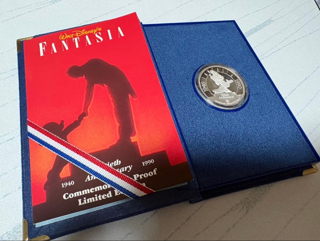 ミッキー ディズニー ファンタジア 50周年記念 メダル