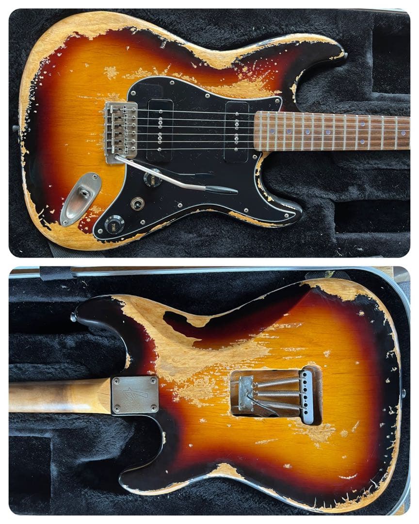 ⭐︎ハードレリックストラトスタイル ソープバーPU×2搭載 アルダーボディ⭐︎