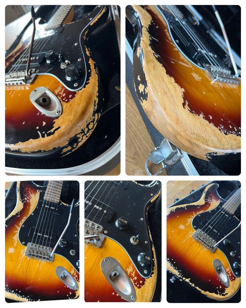 ⭐︎ハードレリックストラトスタイル ソープバーPU×2搭載 アルダーボディ⭐︎