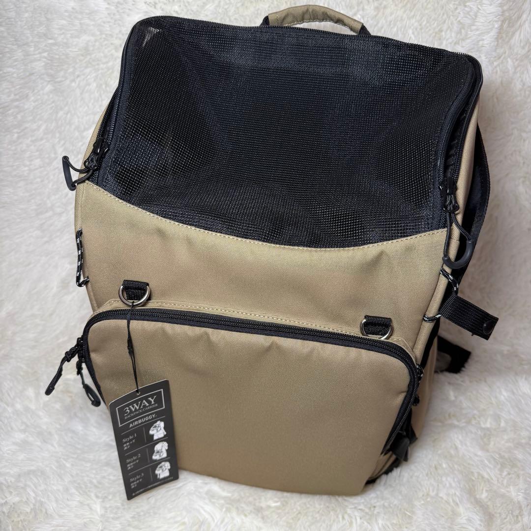 AIRBUGGY キャリーバッグ ベージュ　ナイロン