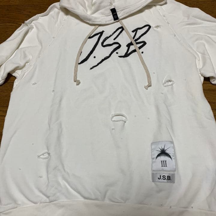 j.s.b.パーカー 白Mサイズ