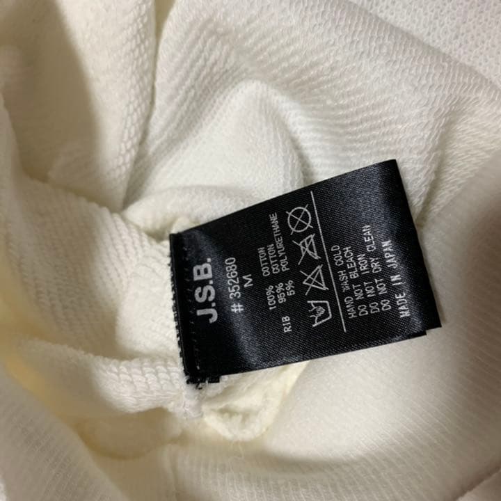j.s.b.パーカー 白Mサイズ