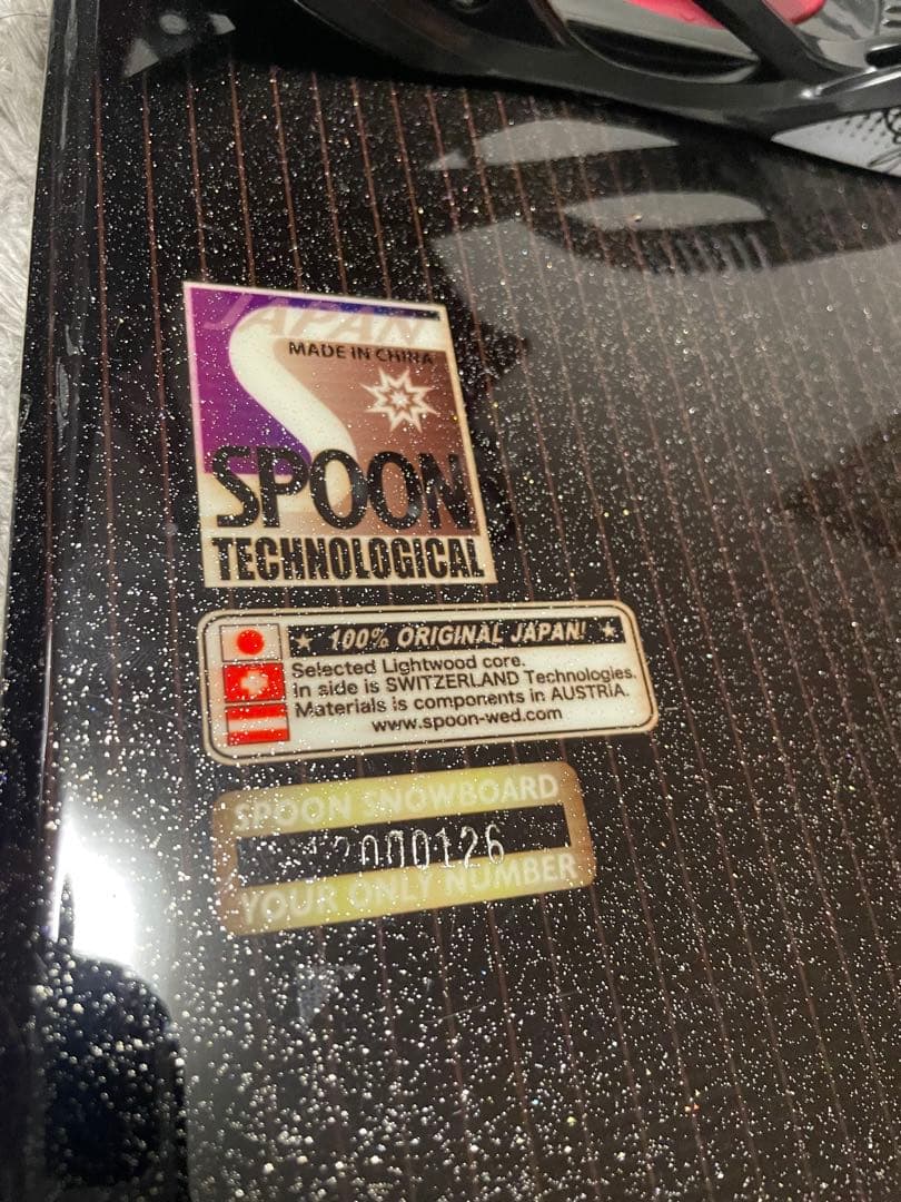 Spoon Technological スノーボード ビンディング付き