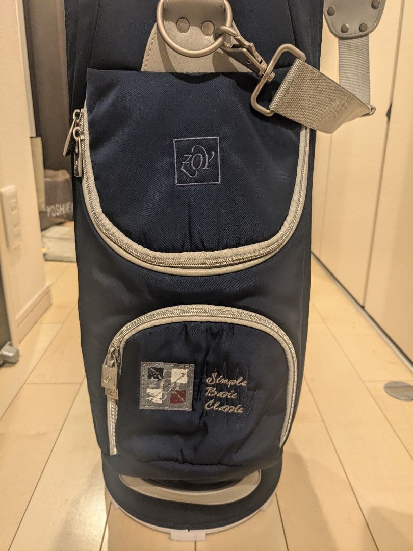 ゾーイ ZOY ゴルフ　キャディバッグ 9型 　紺