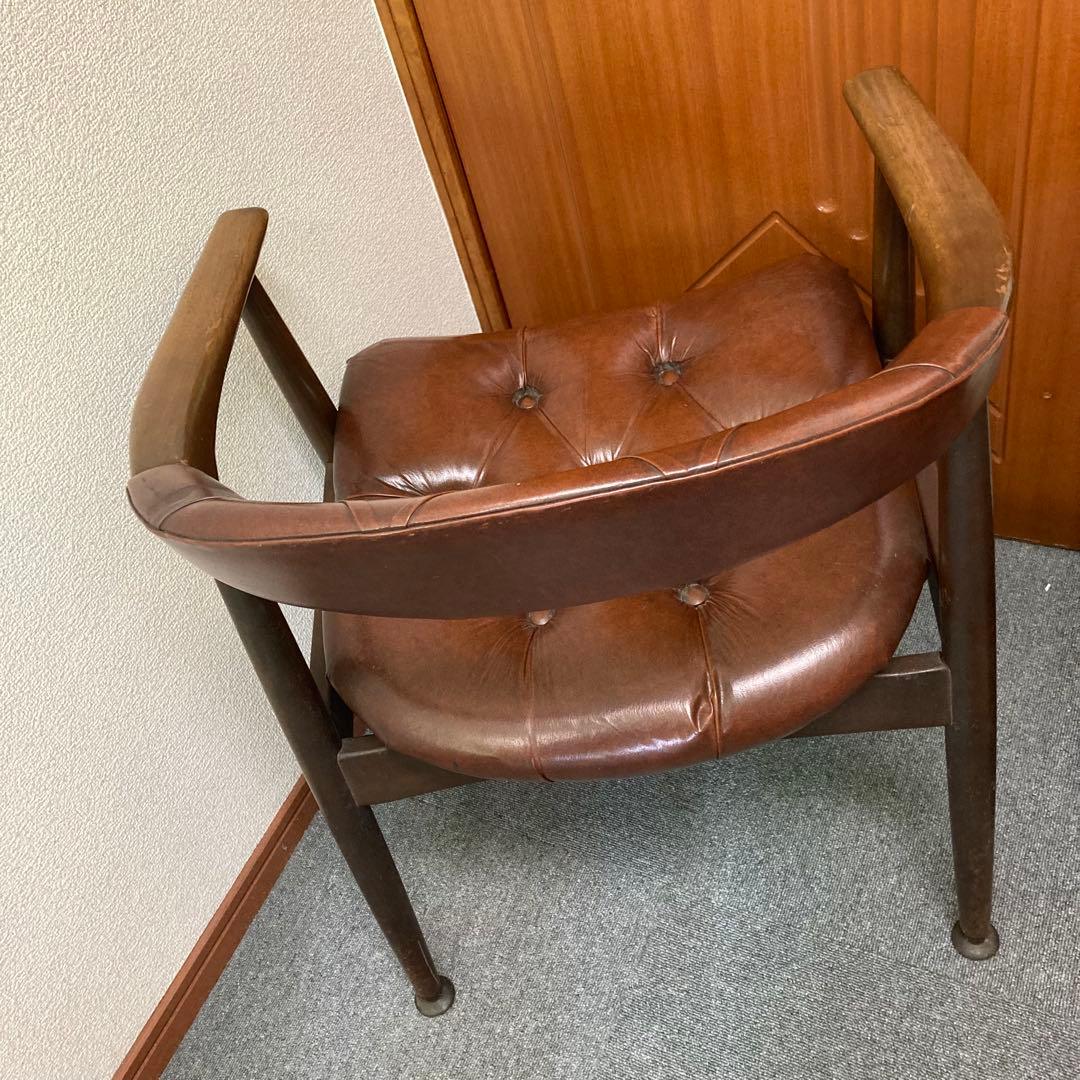 激レア　辻木工 レトロ 木製 アームチェア TSUJI 椅子 イス ビンテージ