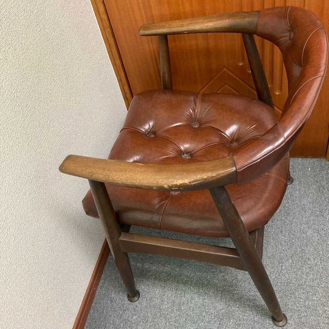 激レア　辻木工 レトロ 木製 アームチェア TSUJI 椅子 イス ビンテージ