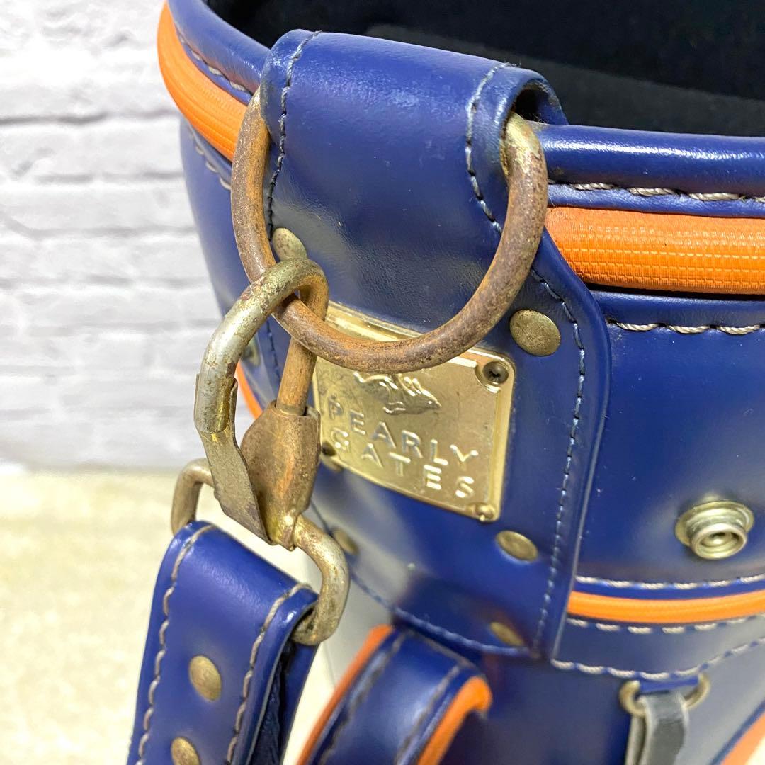 【激レア】キャディバッグ パーリーゲイツ 1990年代 ゴルフバッグ オレンジ