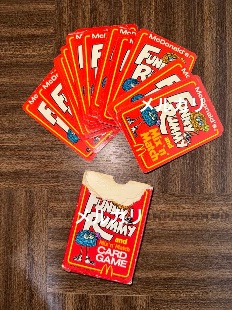 1980 アメリカ　マクドナルド　紙もの　カード ゲーム ディスプレイ　激レア