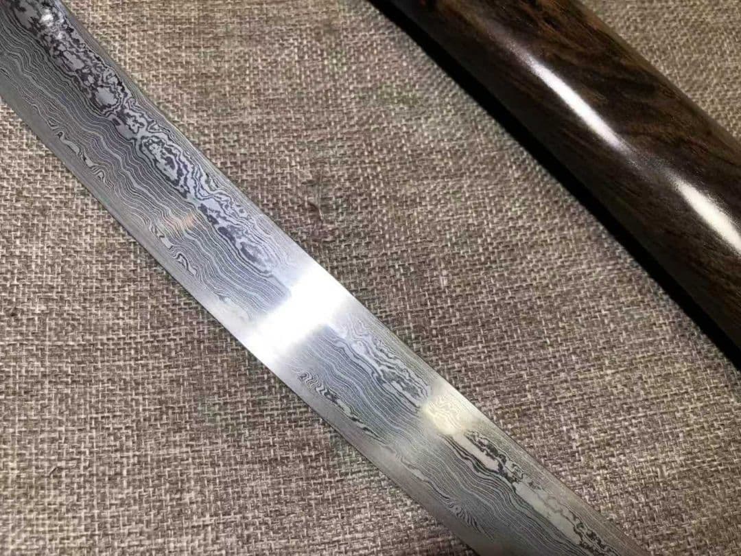 黒檀武士刀リブ差 武具 刀装具 日本刀　模造刀 居合刀 武士道 肋差 短刀