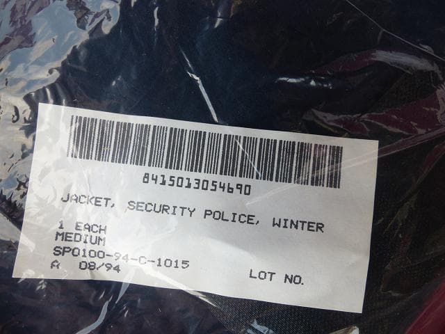希少】 90s 実物 米空軍 セキュリティーポリスウィンタージャケット M 03