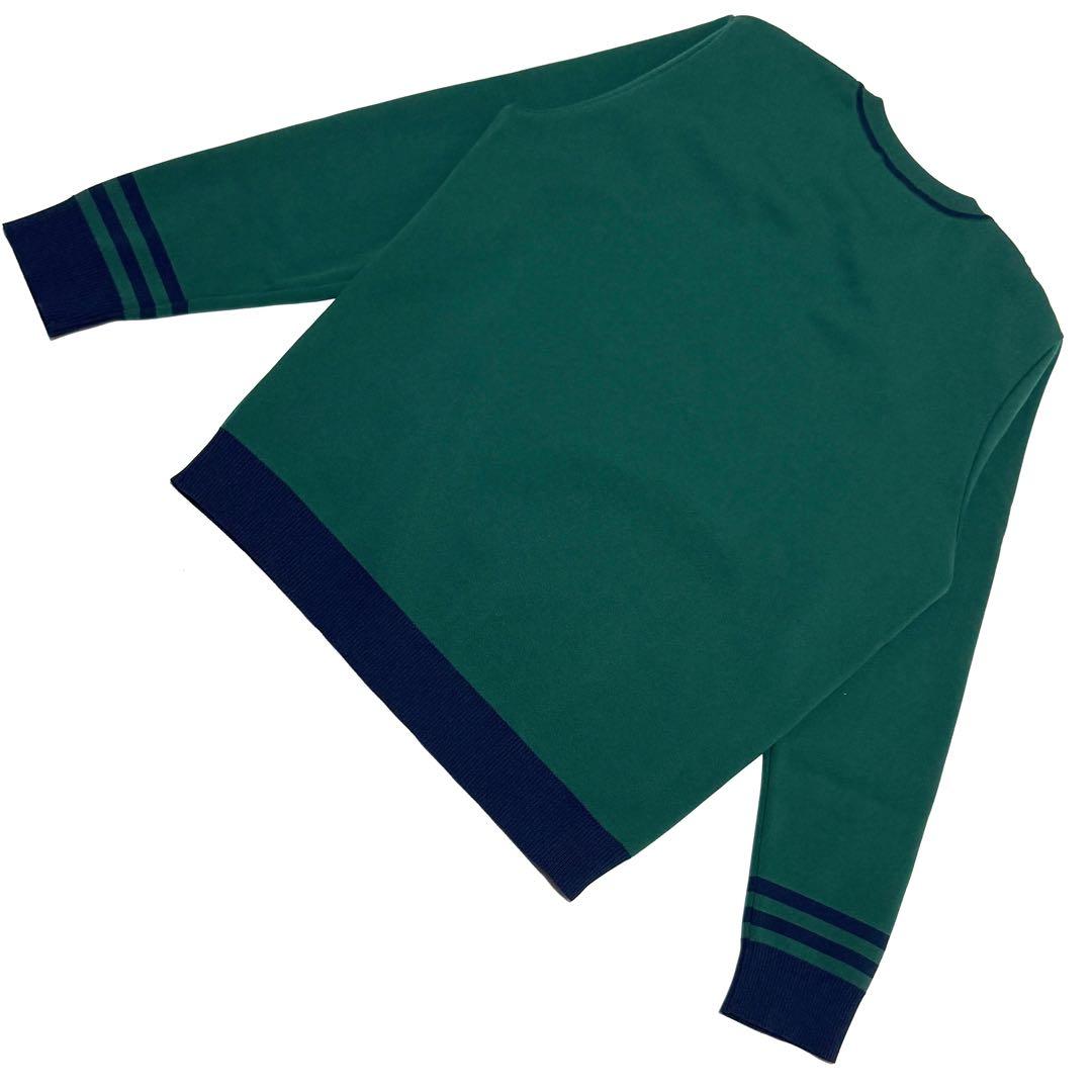 美品ワック　ロゴニットセーター　グリーン　高伸縮快適　スポーツ対応軽量素材希少色