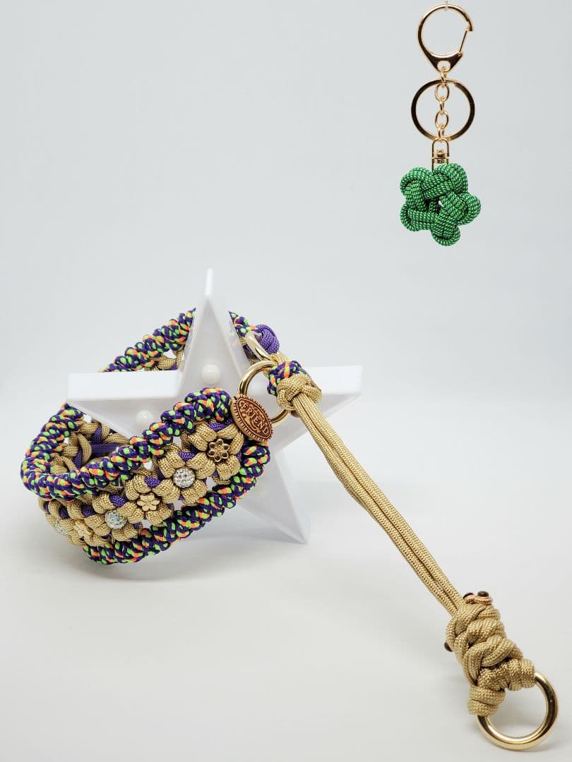 パラコード キラキラ 黄金チョーカー