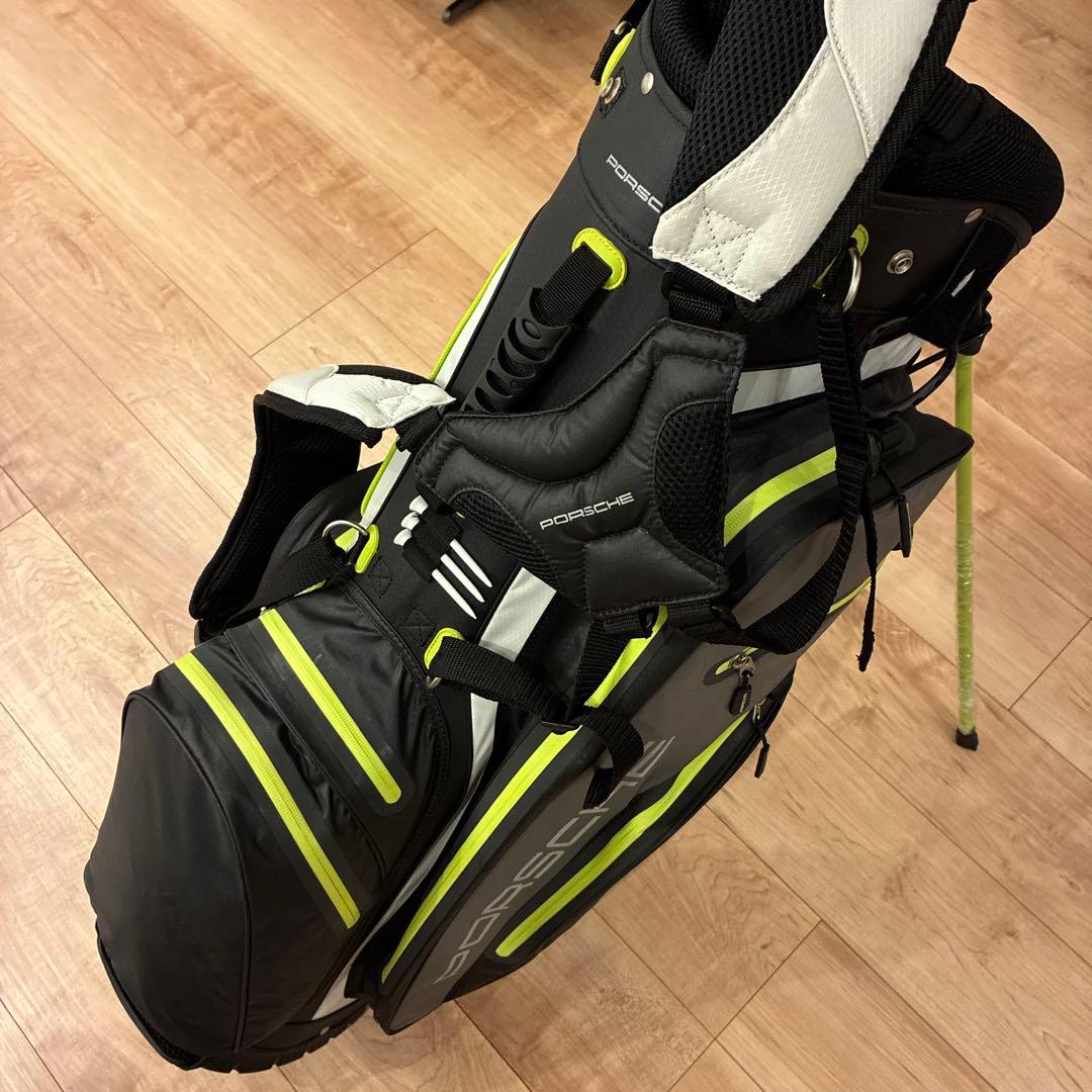 【新品】Porsche ゴルフバッグ・キャディバッグ•カバーもポケットにあり