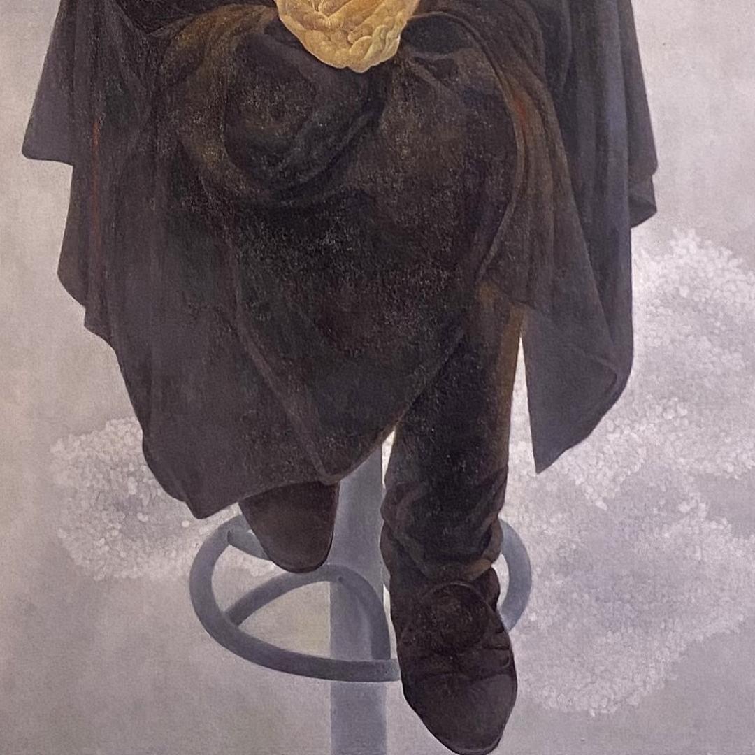 藤井康夫、【娘の休日（水族館）】、希少な額装用画集より、新品額装付