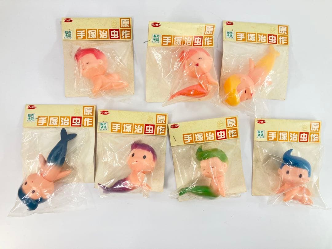 デンボク ソフビ 海のトリトン コドモたち？ 7種 未開封 パッケージ難あり