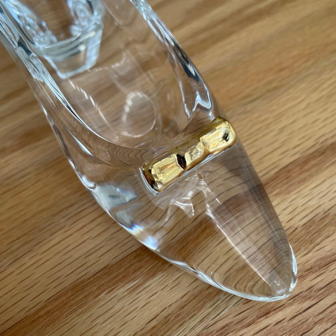 【豪華3点】シンデレラの靴＋小さなミッキー&ミニーのドアベル　ガラス製ディズニー