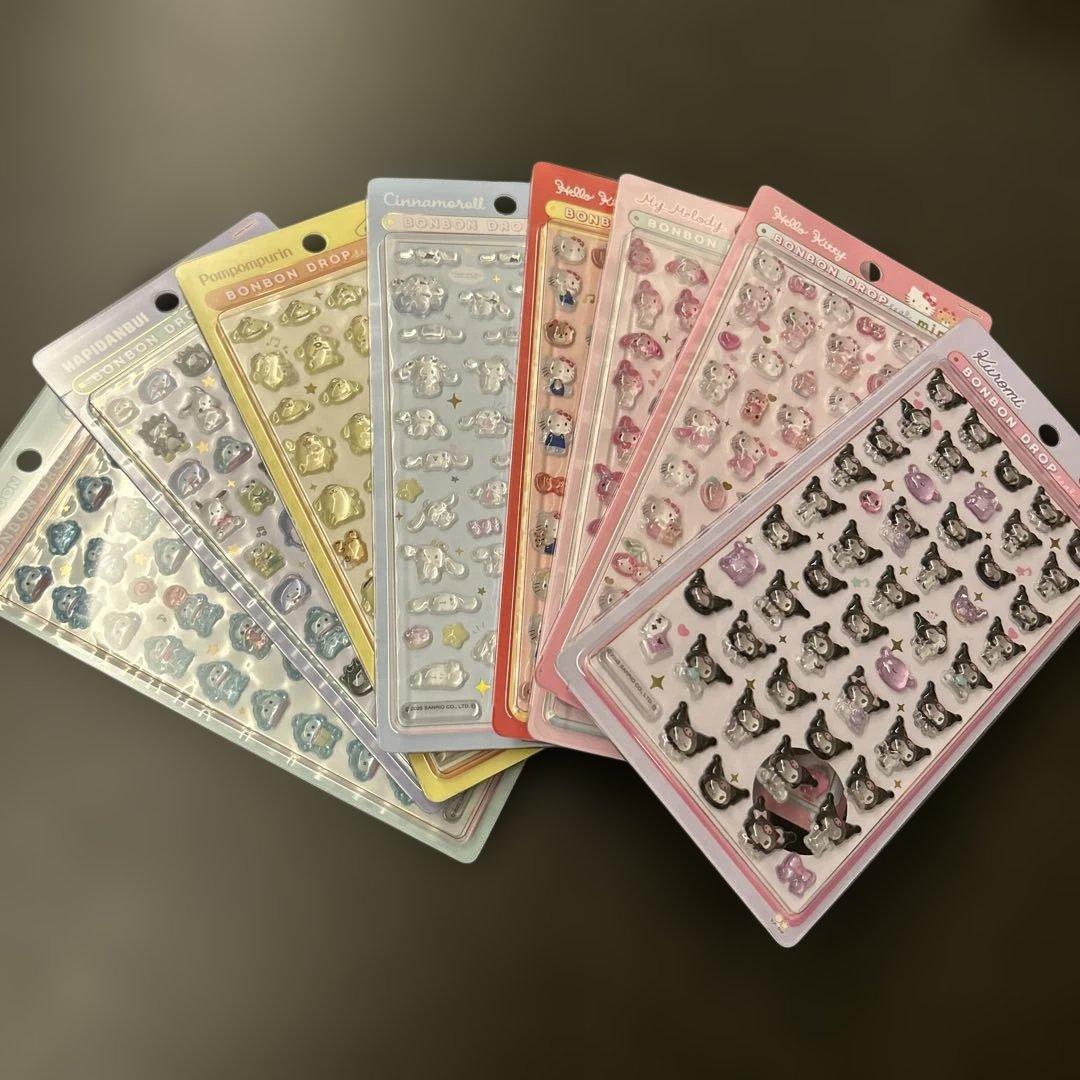 【国内正規品】ボンボンドロップシールミニ　サンリオ　全種類