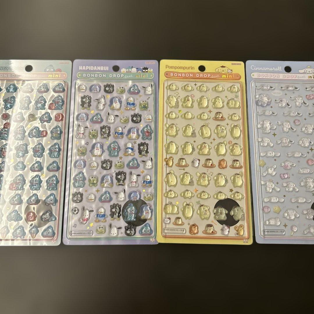 【国内正規品】ボンボンドロップシールミニ　サンリオ　全種類