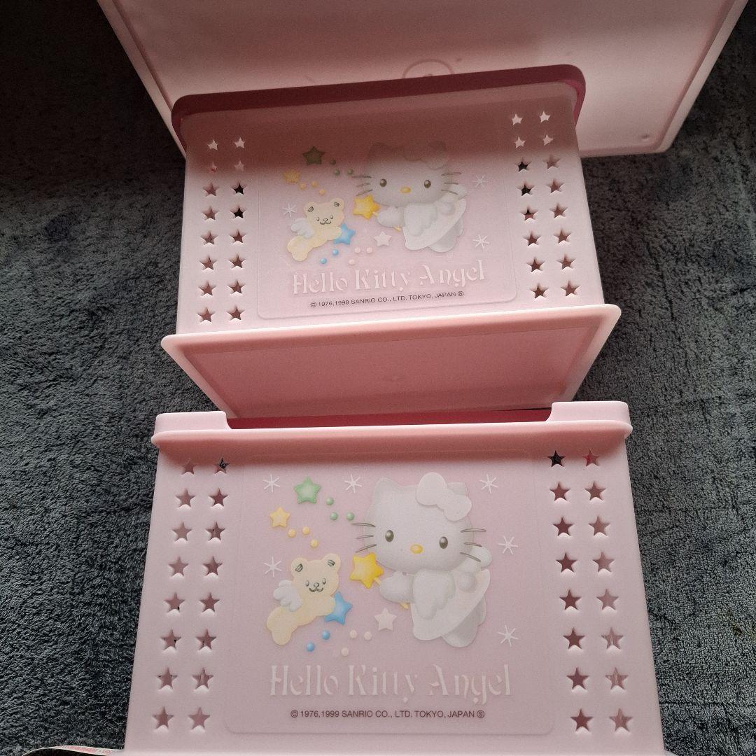 平成レトロキティ激レアHello Kitty エンジェル収納ボックス 3つセット