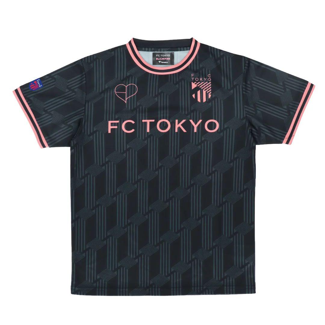 FC東京×BLACKPINK ブラック ロゴフーディ Tシャツ タオルマフラー