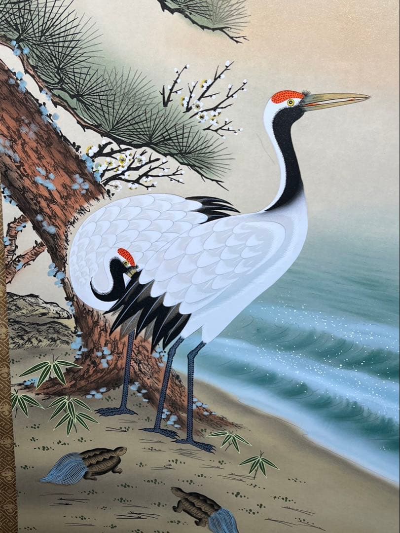 新年縁起物　双鶴亀未使用状態良 長期保管品安価で！