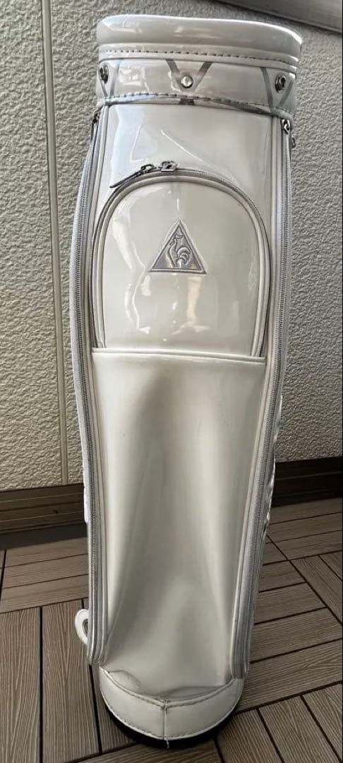 LE COQ SPORTIF エナメルキャディバッグ ホワイト