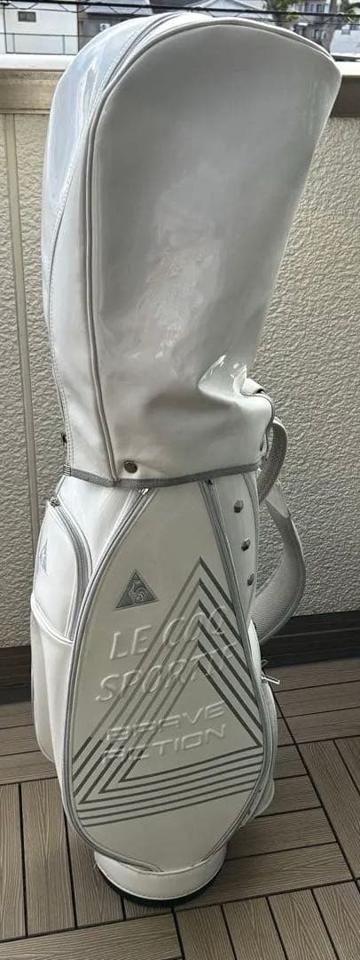 LE COQ SPORTIF エナメルキャディバッグ ホワイト