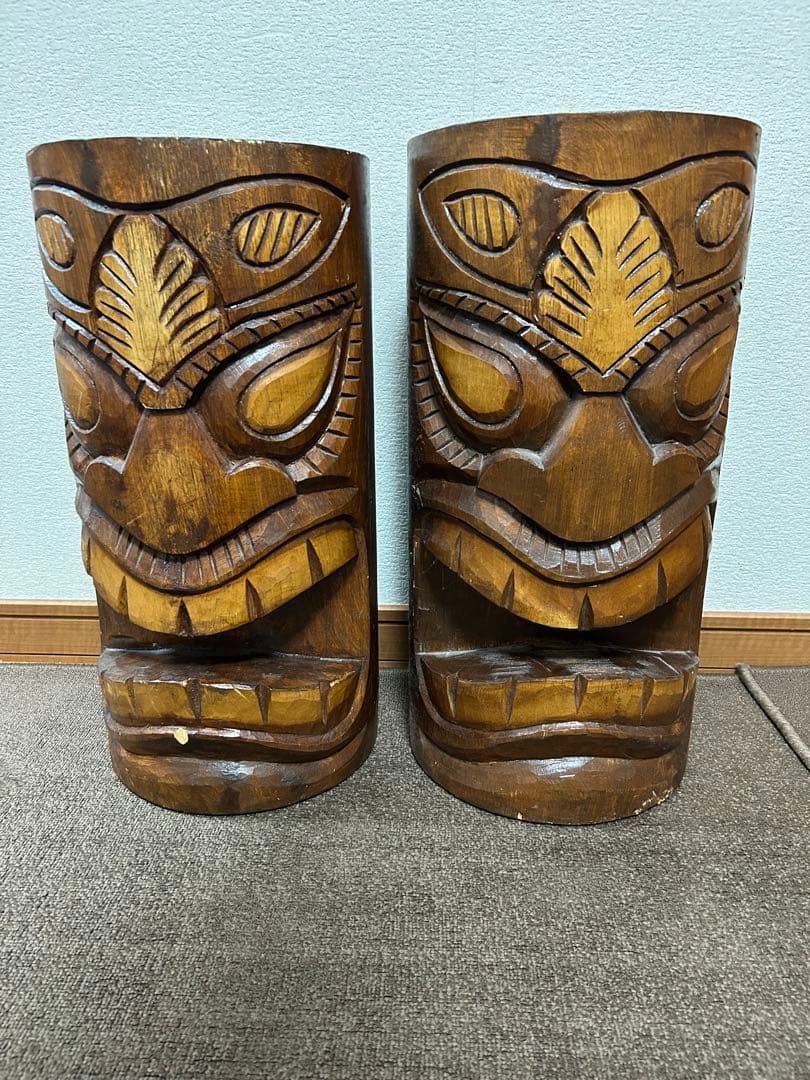 ティキ(tiki)　直径24cm前後×高さ48cm前後　2個セット