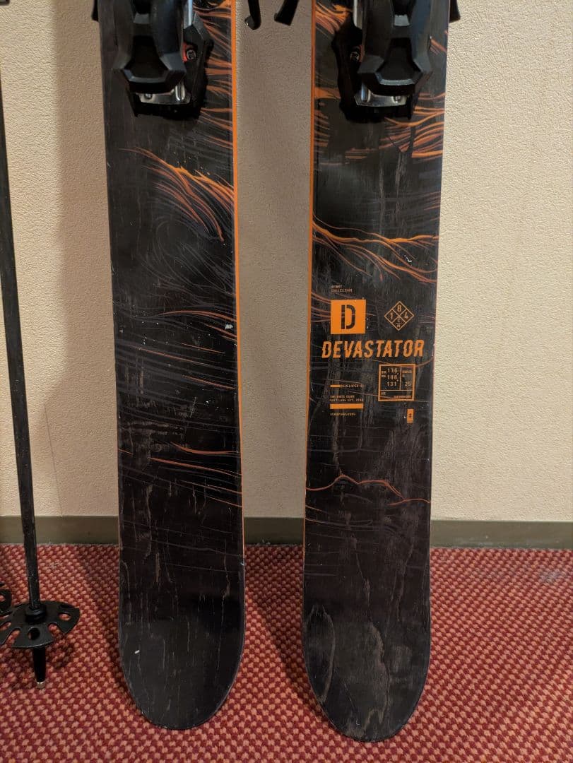 4FRNT DEVASTATOR 184cm スキー板、ストックセット