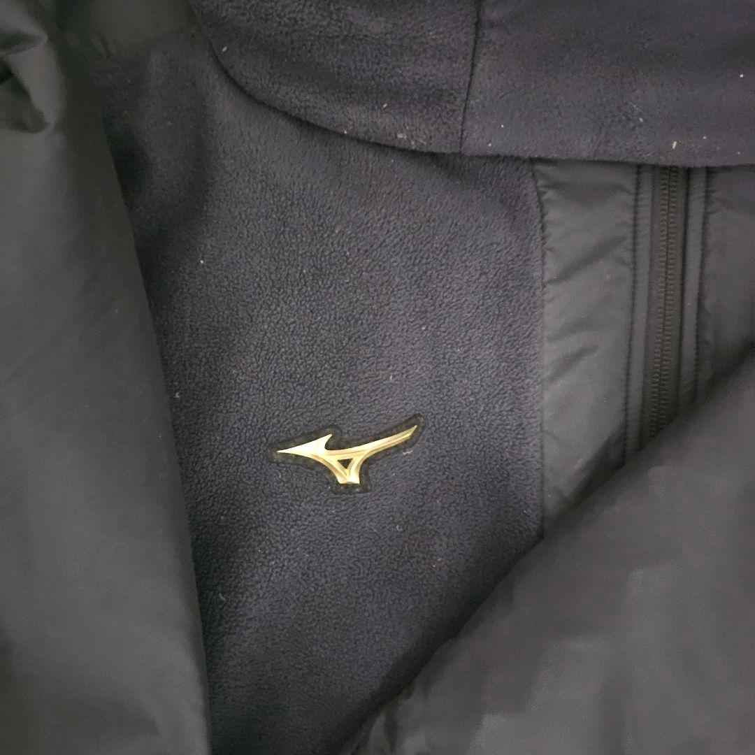 ミズノプロ フリース フルジップパーカー ブラック Oサイズ