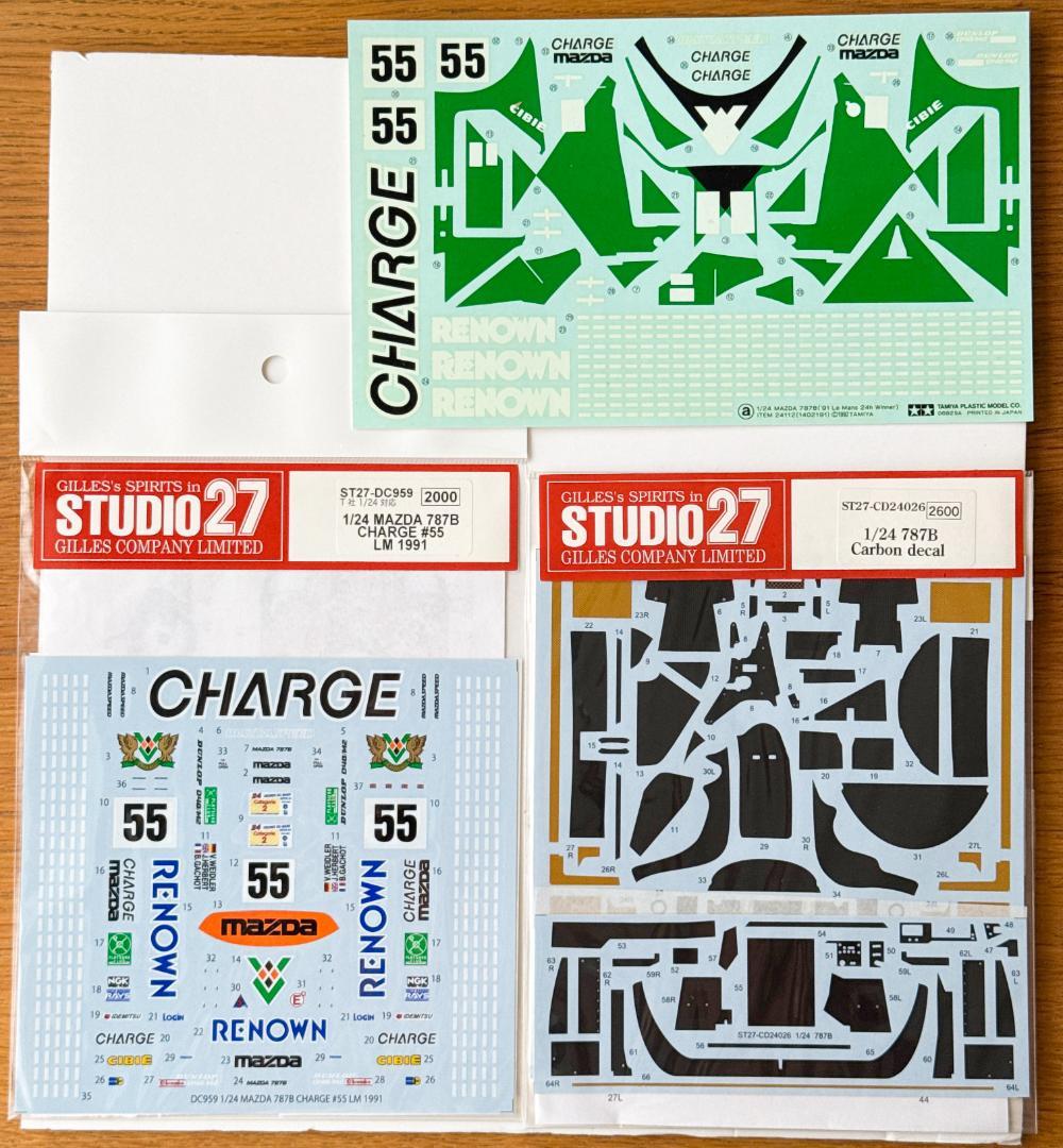 デカール＆ホイール セット 1/24 タミヤ マツダ 787B