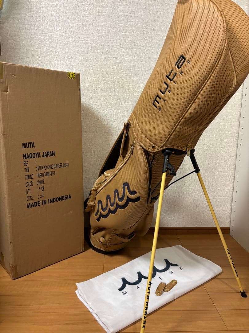 muta MARINE ムータマリン  パンチングエシカルレザー キャディバッグ