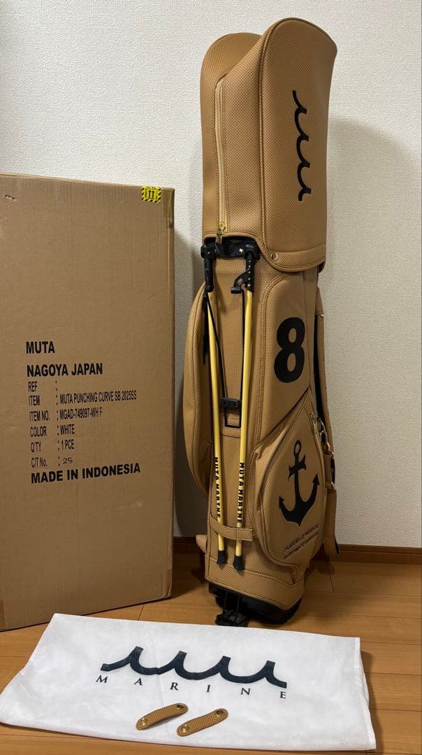 muta MARINE ムータマリン  パンチングエシカルレザー キャディバッグ
