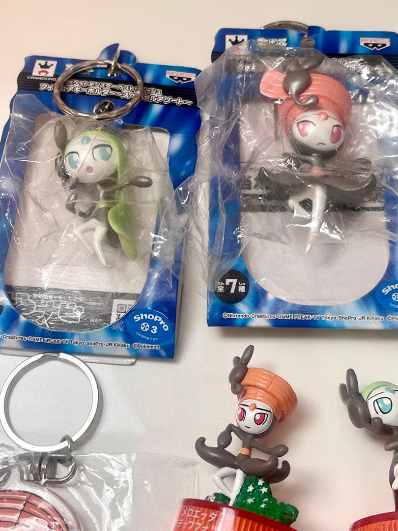 ポケモン メロエッタ まとめ売り ストラップ キーホルダー モンコレ クリア