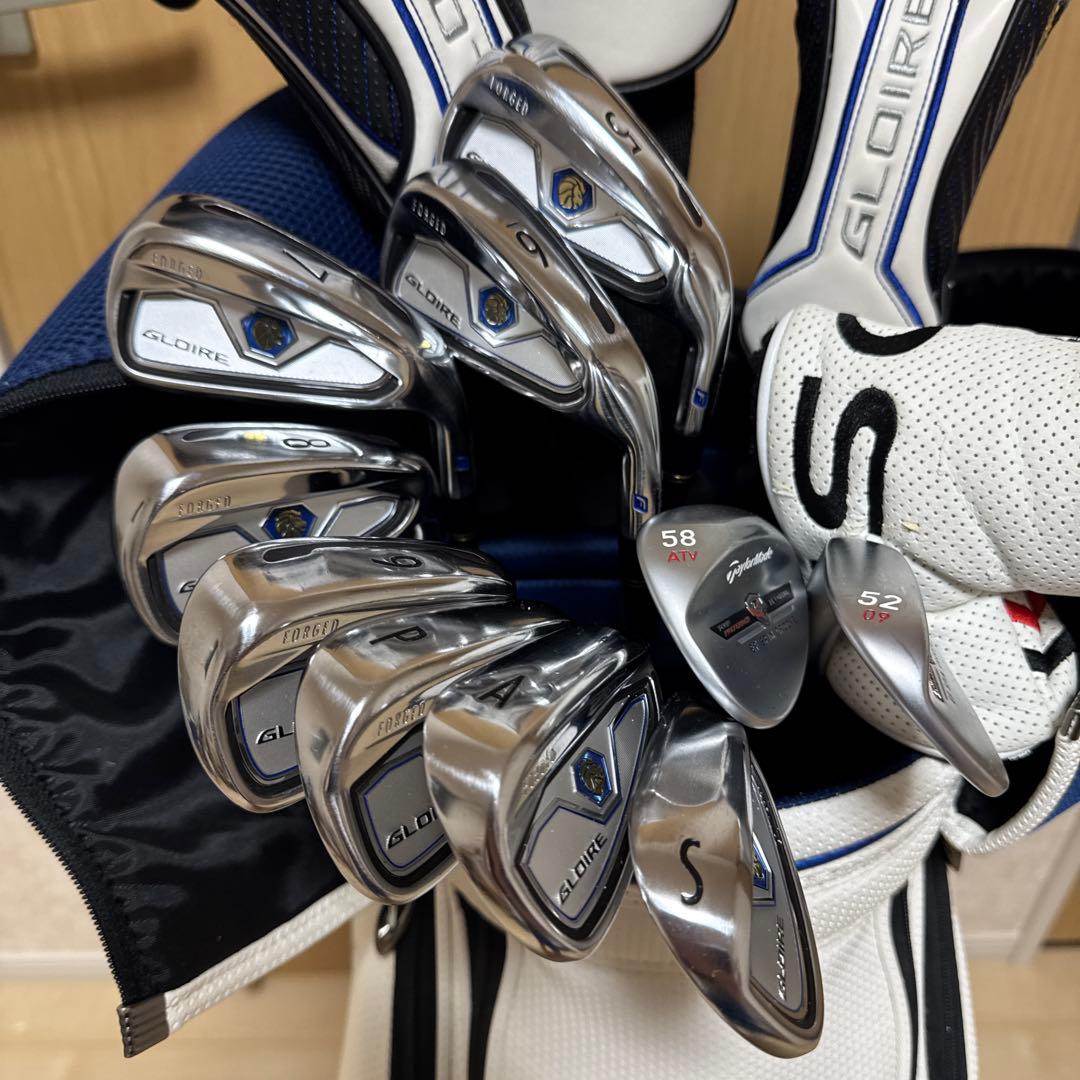 極美品　GLOIRE Fゴルフクラブ キャディーバック　セット