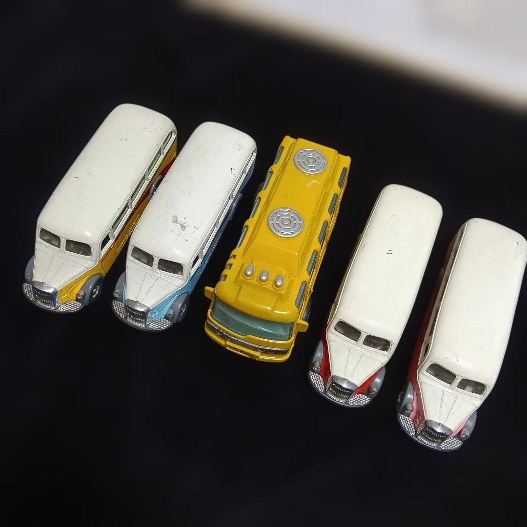 192..バス型ミニカー5台セット.極小品あり