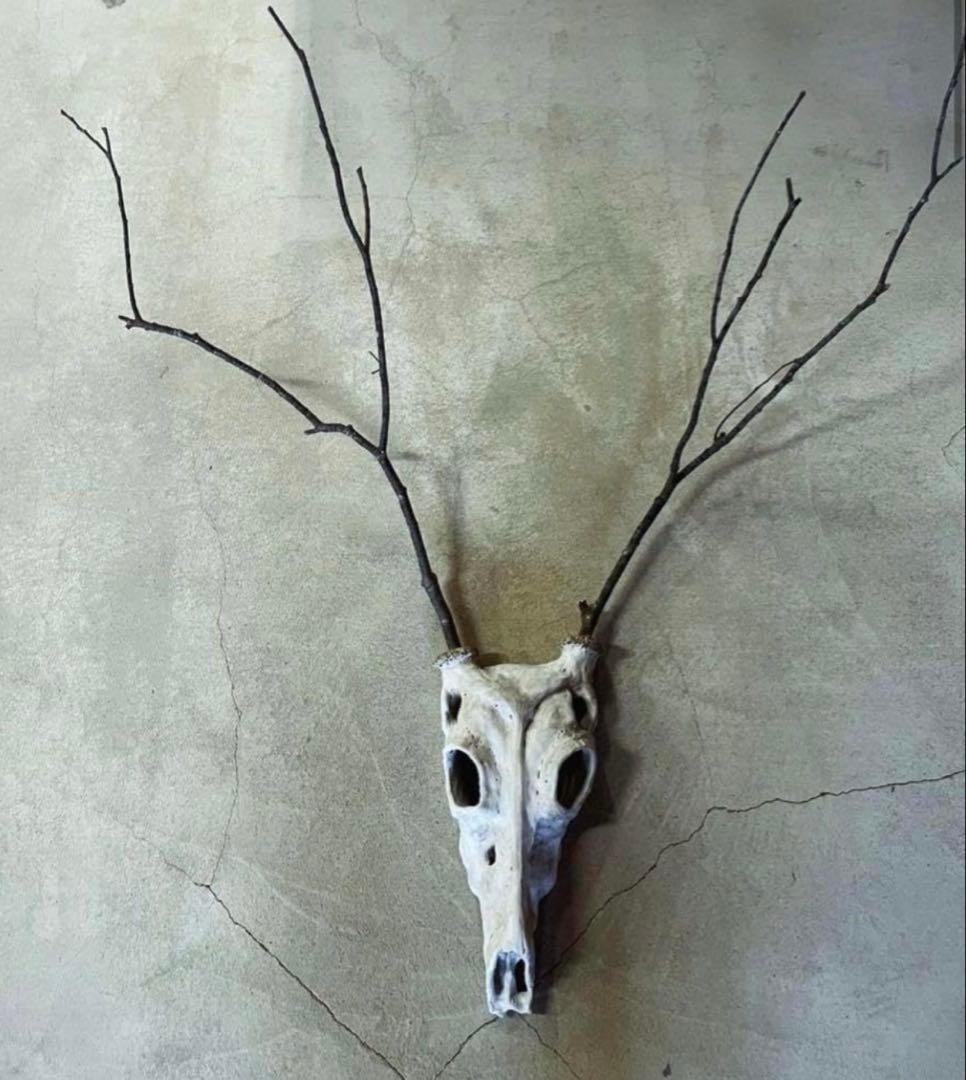 入手困難⭐︎ハンティングトロフィー　陶器製　鹿　角　オブジェ