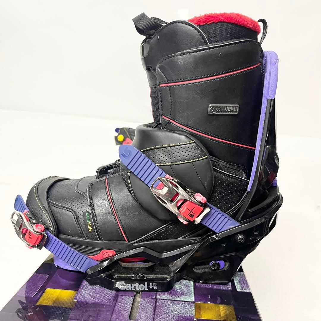 BURTON FLYING V スノボセット　SALOMON スノーボード 美品