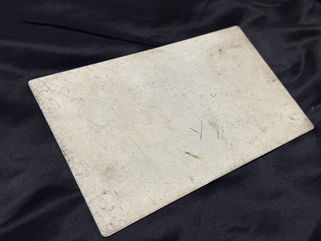 国鉄愛称板　急行ながさき　アルミ板？　◯品　片面　鉄道サボ行先板